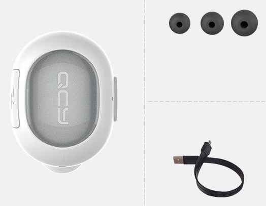 Гарнитура Xiaomi Bluetooth QCY mini Q26 белый фото 4